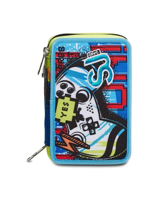 Astuccio Scuola 3 zip Seven SJ - GAMINGLED BOY
