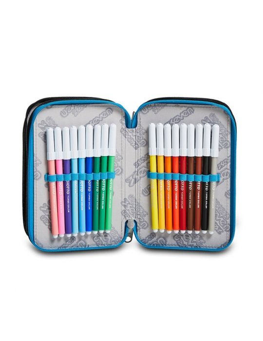 Astuccio Scuola 3 zip Seven - DRIPPED BOY