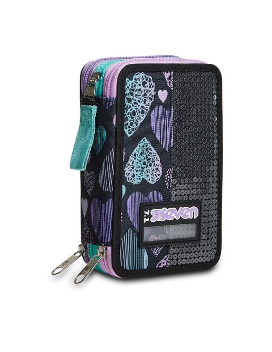 Astuccio Scuola 3 zip Seven - PATCHYHEART GIRL