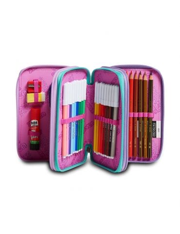 Astuccio Scuola 3 zip Seven - PATCHYHEART GIRL