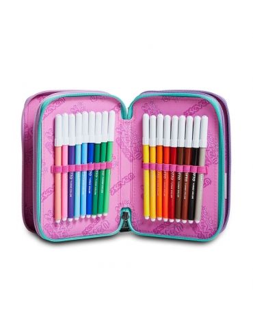 Astuccio Scuola 3 zip Seven - PATCHYHEART GIRL