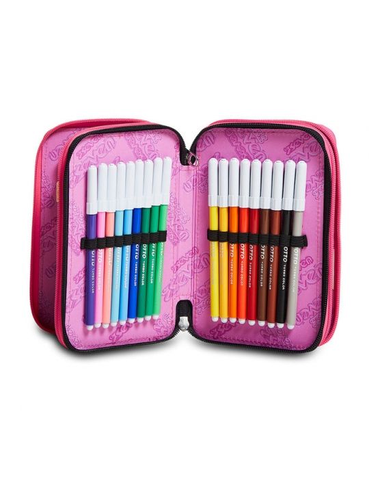 Astuccio Scuola 3 zip Seven - CAMOULOVE GIRL