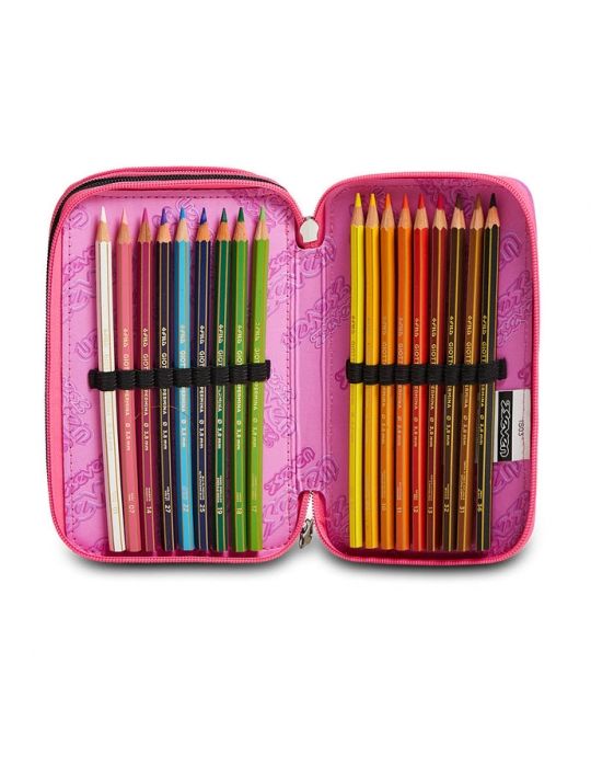 Astuccio Scuola 3 zip Seven - CAMOULOVE GIRL