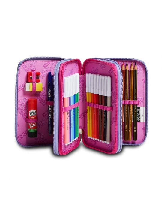 Astuccio Scuola 3 zip Seven - VIRTUAL GIRL