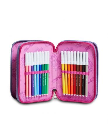 Astuccio Scuola 3 zip Seven - VIRTUAL GIRL