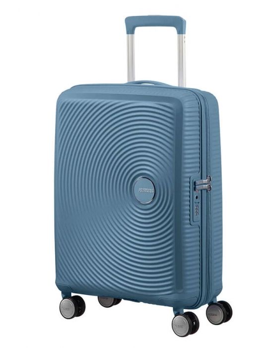 Bagaglio a Mano Trolley American Tourister Soundbox Spinner Stone Blue