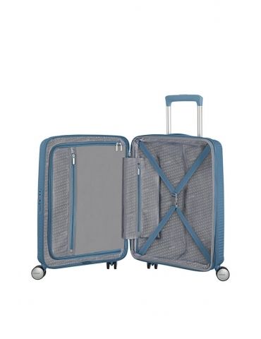 Bagaglio a Mano Trolley American Tourister Soundbox Spinner Stone Blue