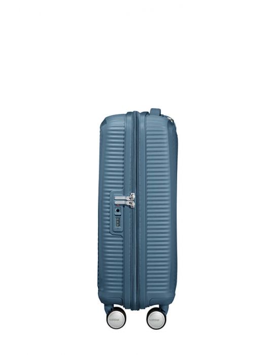 Bagaglio a Mano Trolley American Tourister Soundbox Spinner Stone Blue