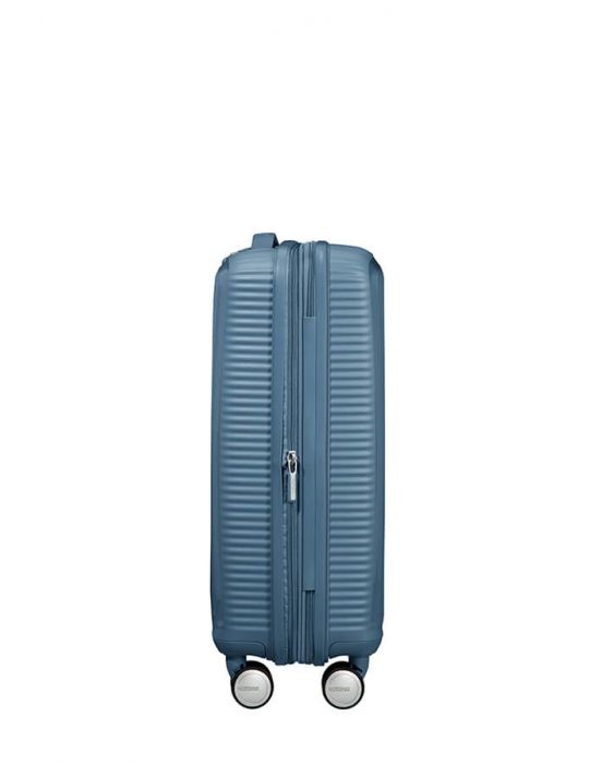 Bagaglio a Mano Trolley American Tourister Soundbox Spinner Stone Blue