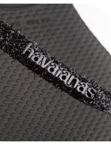 Havaianas Slim Glitter II Black/Dark Grey