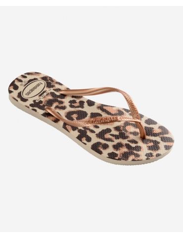 Havaianas Slim Animals Beige/Rose Gold/Dark Brown