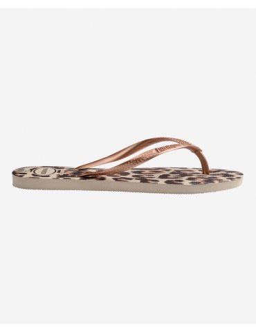 Havaianas Slim Animals Beige/Rose Gold/Dark Brown
