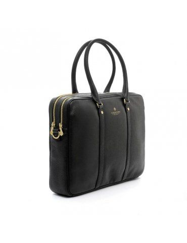 Cartella Donna Spalding & Bros Tiffany Nera - 2 Zip