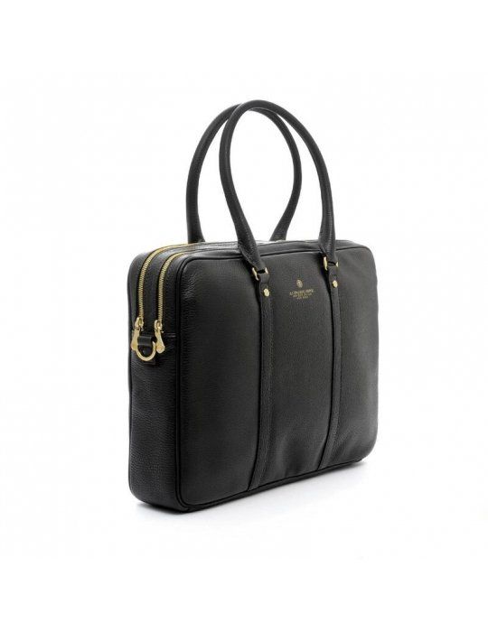 Cartella Donna Spalding & Bros Tiffany Nera - 2 Zip