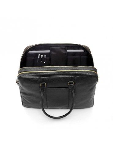 Cartella Donna Spalding & Bros Tiffany Nera - 2 Zip