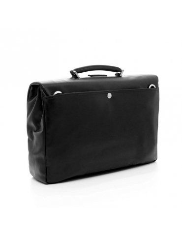 Cartella Uomo Spalding & Bros New York Nera - 2 Chiusure