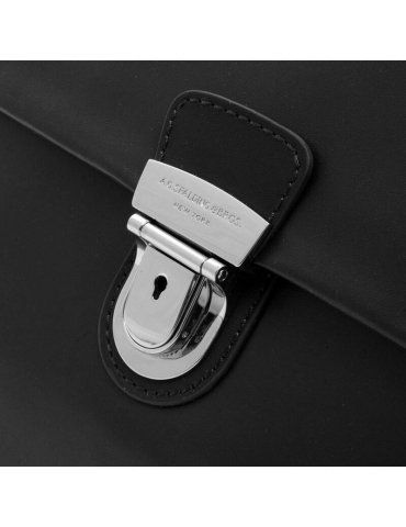 Cartella Uomo Spalding & Bros New York Nera - 2 Chiusure