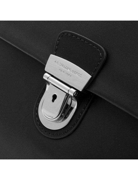 Cartella Uomo Spalding & Bros New York Nera - 2 Chiusure