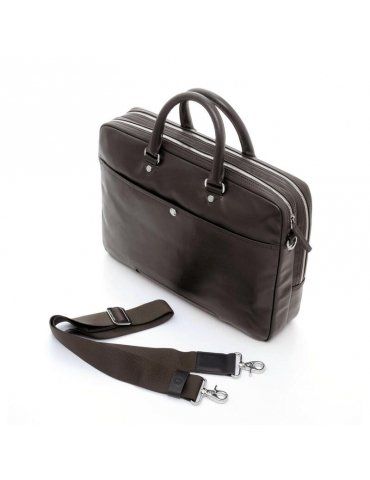 Cartella Uomo Spalding & Bros New York Marrone - 2 Zip