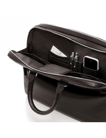 Cartella Uomo Spalding & Bros New York Marrone - 2 Zip