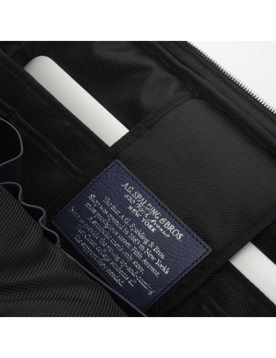 Cartella Uomo Spalding & Bros Midwest Blu - 2 Zip