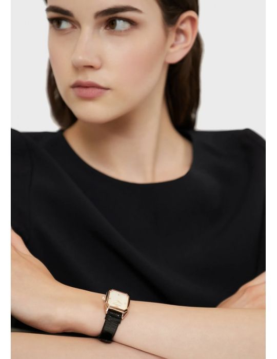 Orologio Donna Emporio Armani Rosa-Nero Ottagono