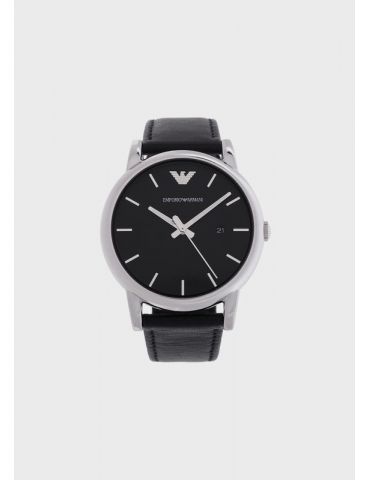 Orologio Uomo Emporio Armani Water Resistant Nero Tondo