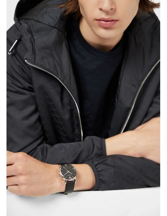 Orologio Uomo Emporio Armani Water Resistant Nero Tondo