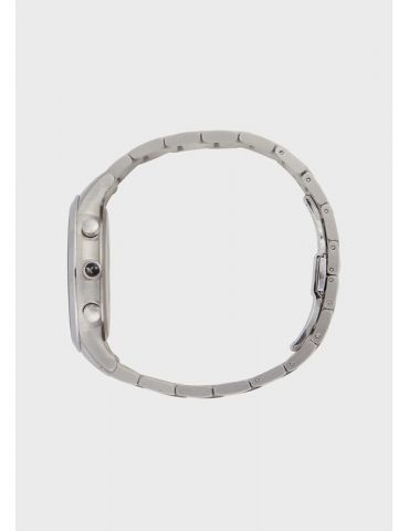 Orologio Cronografo Uomo Emporio Armani Acciaio Argento-Nero