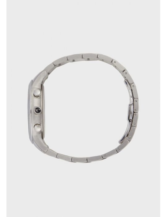 Orologio Cronografo Uomo Emporio Armani Acciaio Argento-Nero