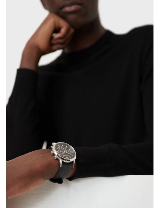 Orologio Cronografo Uomo Emporio Armani Nero