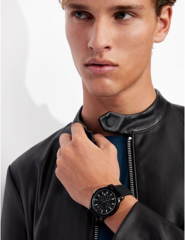 Orologio Cronografo Uomo Armani Exchange Tech Sport Nero