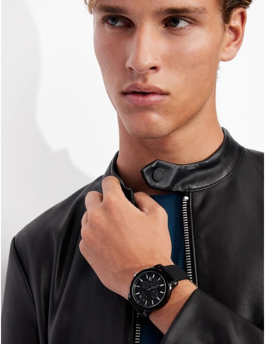 Orologio Cronografo Uomo Armani Exchange Tech Sport Nero