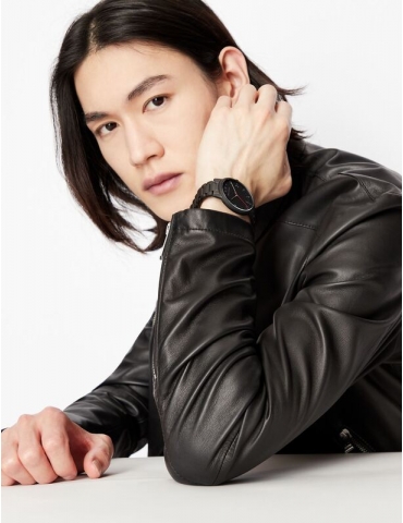 Orologio Uomo Armani Exchange Analog Watches Nero