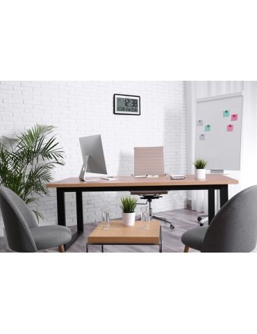 Orologio da Parete e da Tavolo Stazione Meteo Explore Scientific Bianco-Nero