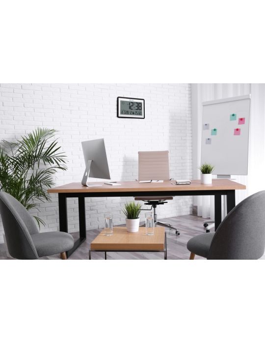 Orologio da Parete e da Tavolo Stazione Meteo Explore Scientific Bianco-Nero