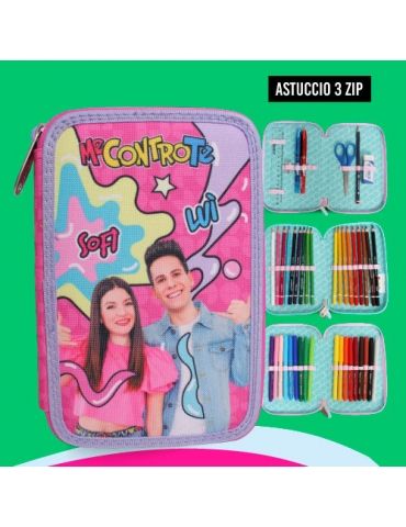 Astuccio 3 Zip Me Contro Te