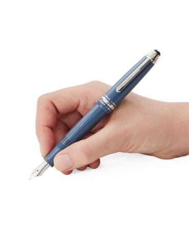 Stilografica Montblanc Meisterstück Glacier LeGrand blu