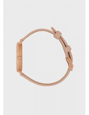 Orologio Emporio Armani da donna a due sfere con cinturino nude in pelle