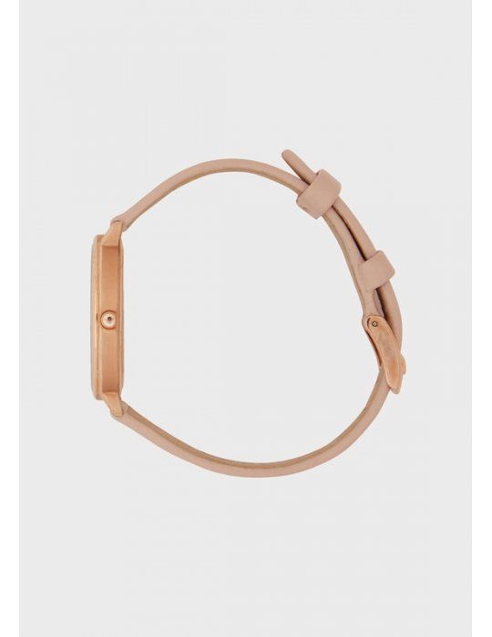 Orologio Emporio Armani da donna a due sfere con cinturino nude in pelle