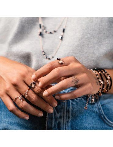 Braccialetto / Girocollo Elastico Rue des Mille Elastico - Gipsy Tierra Black