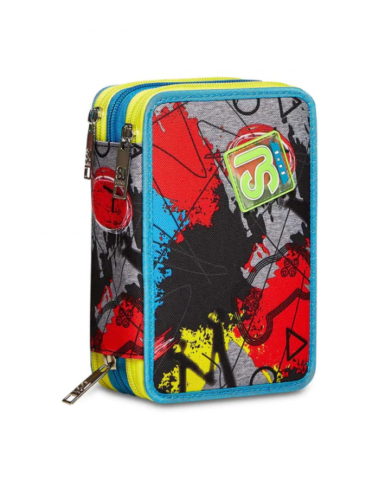 ASTUCCIO SCUOLA 3 ZIP Seven® - GLITZLED BOY