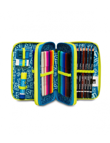 ASTUCCIO SCUOLA 3 ZIP Seven® - GLITZLED BOY