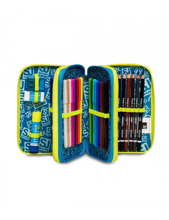 ASTUCCIO SCUOLA 3 ZIP Seven® - GLITZLED BOY