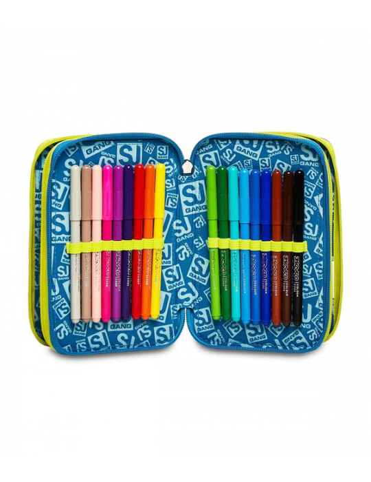 ASTUCCIO SCUOLA 3 ZIP Seven® - GLITZLED BOY