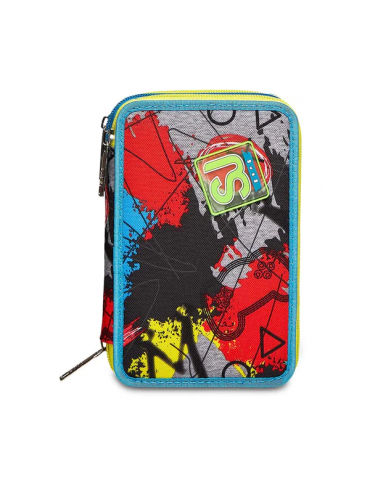 ASTUCCIO SCUOLA 3 ZIP Seven® - GLITZLED BOY