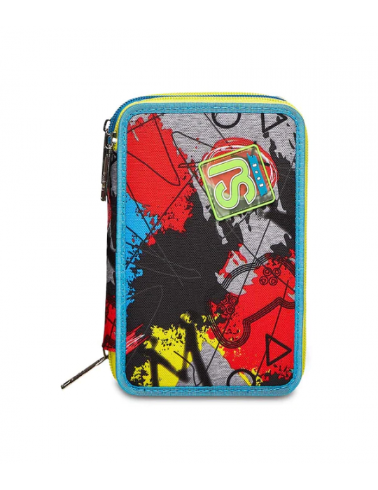 ASTUCCIO SCUOLA 3 ZIP Seven® - GLITZLED BOY