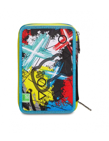 ASTUCCIO SCUOLA 3 ZIP Seven® - GLITZLED BOY