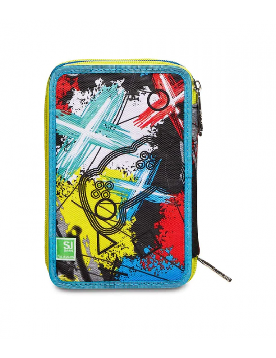 ASTUCCIO SCUOLA 3 ZIP Seven® - GLITZLED BOY