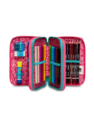 ASTUCCIO SCUOLA 3 ZIP Seven® - GLEAMLED GIRL